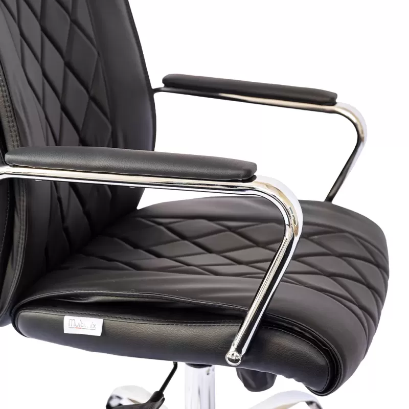 Cadeira Escritório Presidente Estofada MX720P Cadeira Escritório Presidente Estofada MX720P