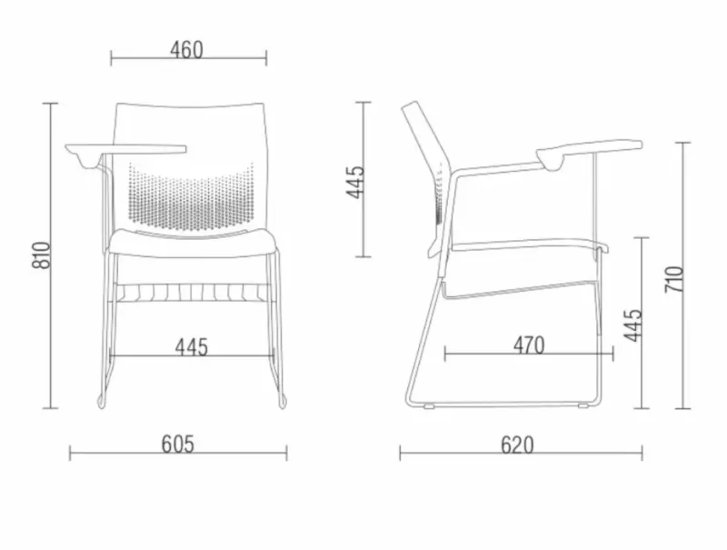 Cadeira Connect Universitária - Prancheta Fixa Estrutura Preta ou Cinza | Suporte para Livros *Assento Estofado Cadeira Connect Universitária - Prancheta Fixa Estrutura Preta ou Cinza | Suporte para Livros *Assento Estofado