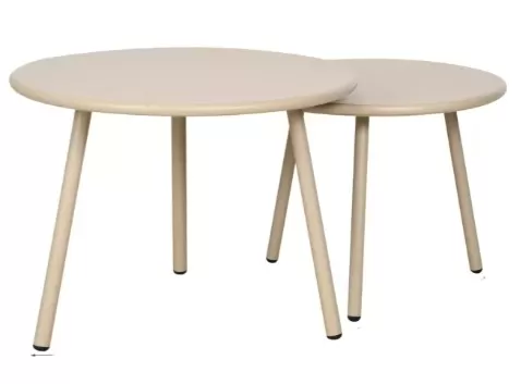 Mesa de Centro/Lateral em Alumínio Fendi | Summer - Alt. 44,5 cm X ø 60 cm