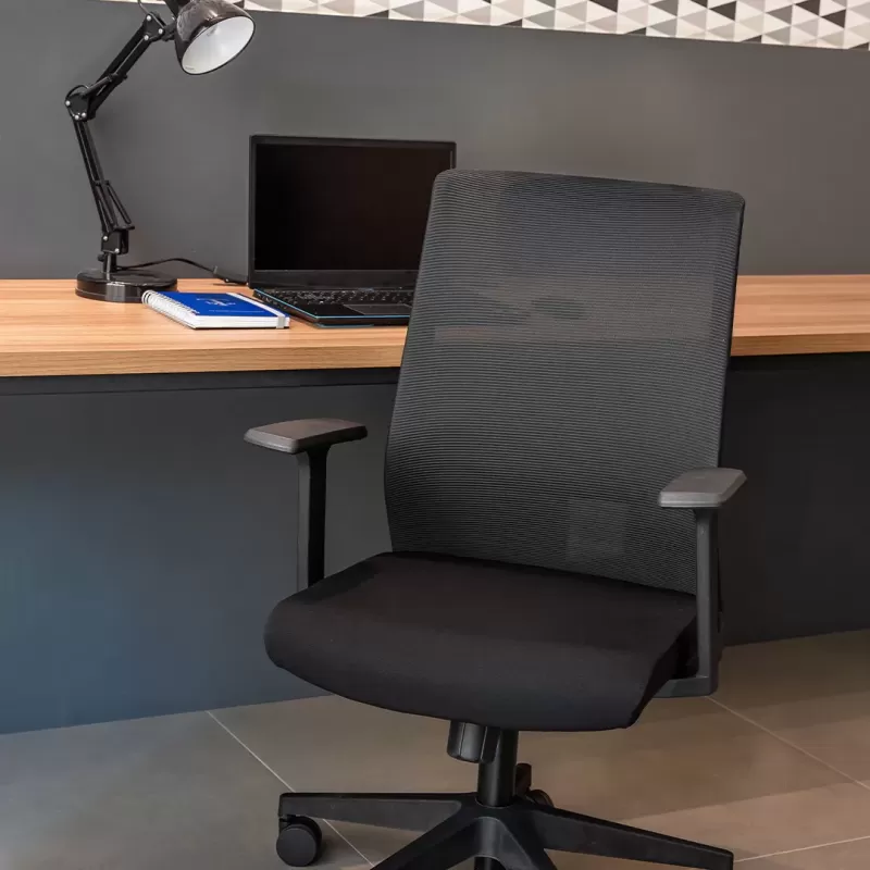 Cadeira para Escritório ELITE FLEX Presidente - Assento Estofado / Encosto em Tela - Cadeiras Home Office Cadeira para Escritório ELITE FLEX Presidente - Assento Estofado / Encosto em Tela - Cadeiras Home Office