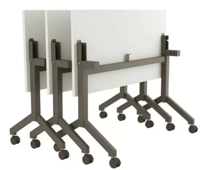 Mesa Escritório e Reunião Rebatível | Larg. 1200 x Prof. 700 x Alt. 750 - Tampo 25mm *com rodízios Mesa Escritório e Reunião Rebatível | Larg. 1200 x Prof. 700 x Alt. 750 - Tampo 25mm *com rodízios