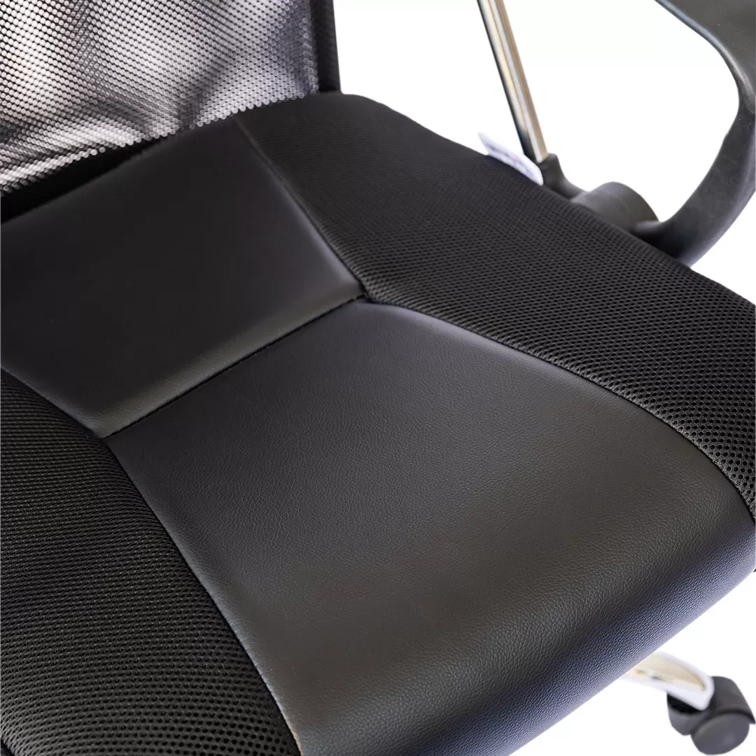 Cadeira para Escritório SLIM Presidente | Assento Estofado, Base Cromada - Cadeira Home Office SUPER OFERTA! Cadeira para Escritório SLIM Presidente | Assento Estofado, Base Cromada - Cadeira Home Office SUPER OFERTA!