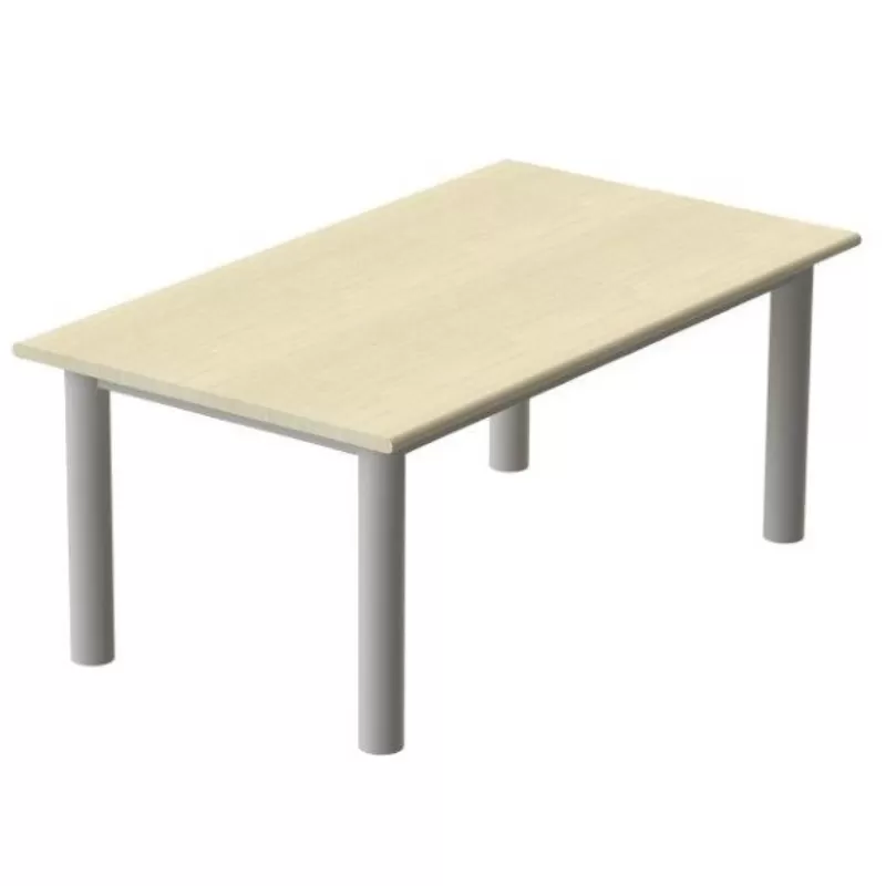 Mesa Refeitório 4 Lugares - Larg. 1,20 M X Prof. 80 Cm X Alt.72 Cm | Tampo Mdp 25mm Melamínico Mesa Refeitório 4 Lugares - Larg. 1,20 M X Prof. 80 Cm X Alt.72 Cm | Tampo Mdp 25mm Melamínico