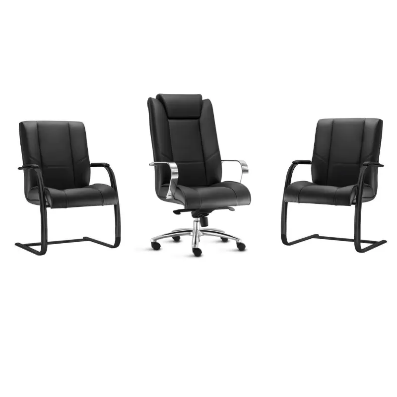 Kit Cadeiras New Onix Presidente + 2 Fixas Aproximação * Base Cromada